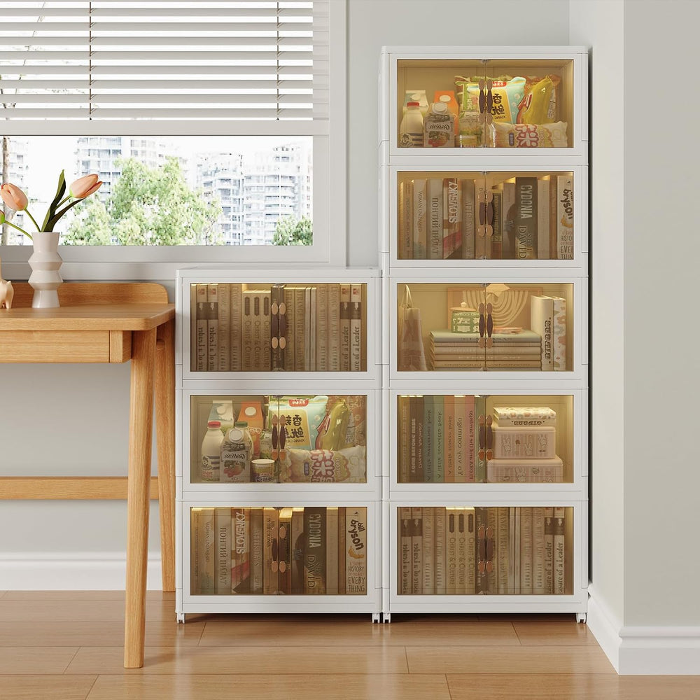 Stackable Plastic Storage Boxes with Lids Box