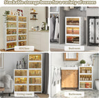 Stackable Plastic Storage Boxes with Lids Box