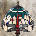 Stained Style Table Lamp Vintage Handcraft Glass Lampshade