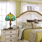 Stained Style Table Lamp Vintage Handcraft Glass Lampshade