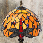 Stained Style Table Lamp Vintage Handcraft Glass Lampshade