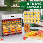 Stainless Steel Food Dehydrator 8 Tray Fruit Dryer