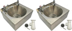 Stainless Steel Hand Wash Basin Sink Lever Taps