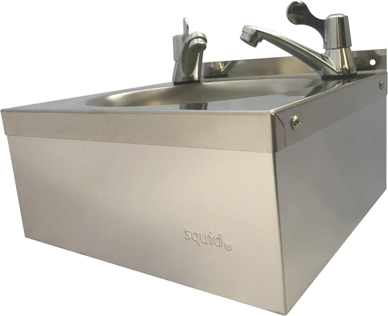 Stainless Steel Hand Wash Basin Sink Lever Taps