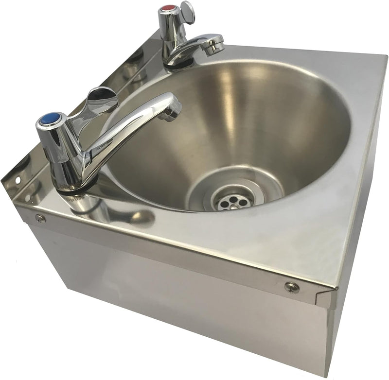 Stainless Steel Hand Wash Basin Sink Lever Taps