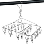 Stainless Steel Laundry Drying Rack Rotary Wind-Proof Clothes (2 Pack)