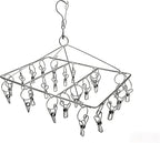 Stainless Steel Laundry Drying Rack Rotary Wind-Proof Clothes (2 Pack)
