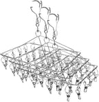 Stainless Steel Laundry Drying Rack Rotary Wind-Proof Clothes (2 Pack)