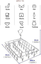 Stainless Steel Laundry Drying Rack Rotary Wind-Proof Clothes (2 Pack)