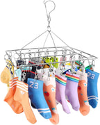 Stainless Steel Laundry Drying Rack Rotary Wind-Proof Clothes (2 Pack)