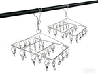 Stainless Steel Laundry Drying Rack Rotary Wind-Proof Clothes (2 Pack)