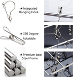 Stainless Steel Laundry Drying Rack Rotary Wind-Proof Clothes (2 Pack)
