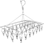 Stainless Steel Laundry Drying Rack Rotary Wind-Proof Clothes (2 Pack)