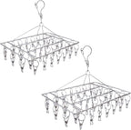 Stainless Steel Laundry Drying Rack Rotary Wind-Proof Clothes (2 Pack)