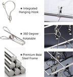 Stainless Steel Laundry Drying Rack Rotary Wind-Proof Clothes (2 Pack)