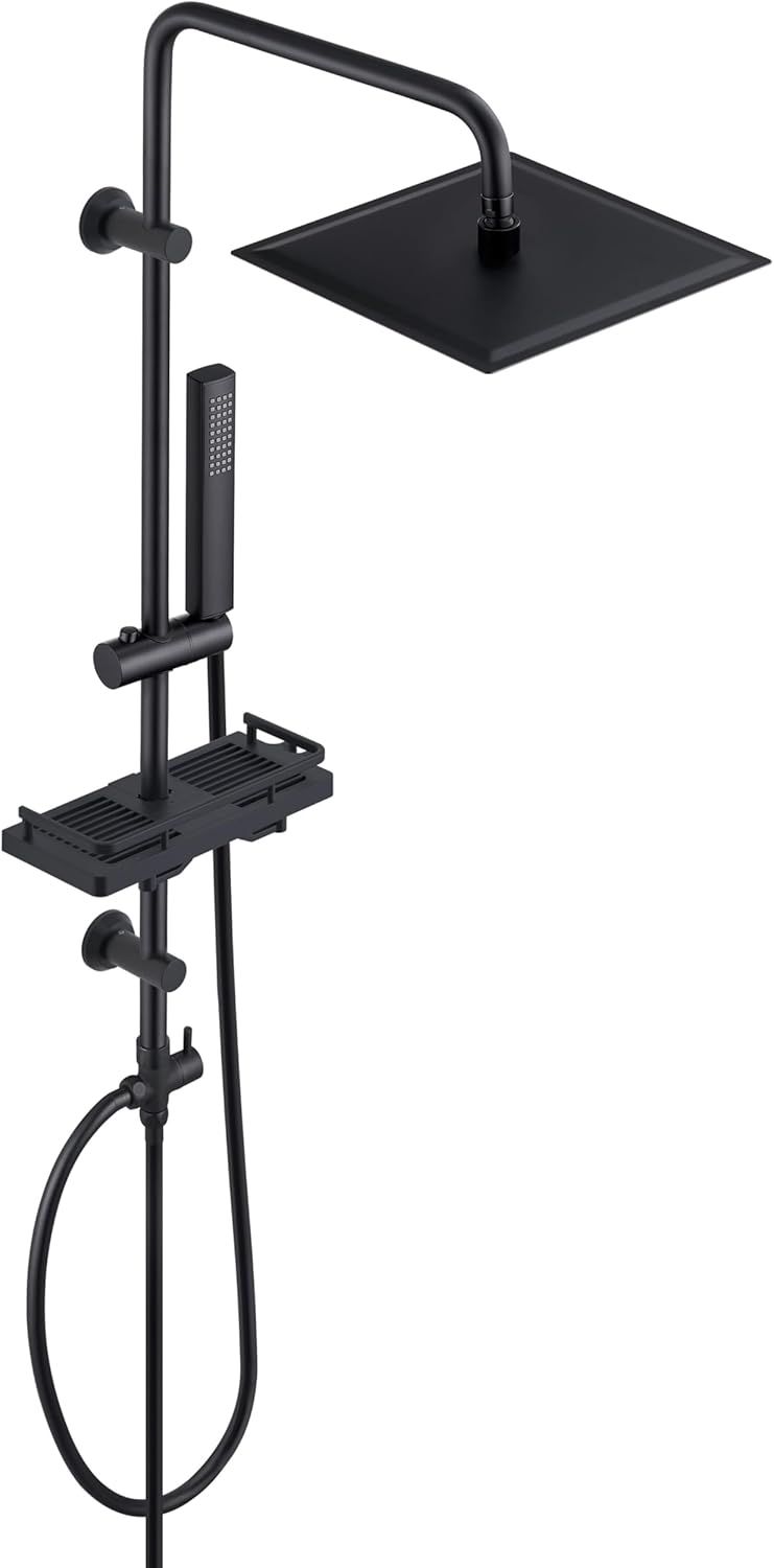 Stainless Steel Shower Column Without Mixer Adjustable Wall