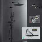 Stainless Steel Shower Column Without Mixer Adjustable Wall