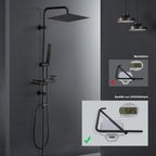 Stainless Steel Shower Column Without Mixer Adjustable Wall