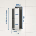 Stainless Steel Shower Niche Recessed 3-Tier Storage