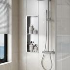 Stainless Steel Shower Niche Recessed 3-Tier Storage