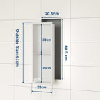 Stainless Steel Shower Niche Wall Insert Recessed Double