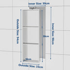 Stainless Steel Shower Niche Wall Insert Recessed Double