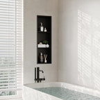 Stainless Steel Shower Niche Wall Insert Recessed Double