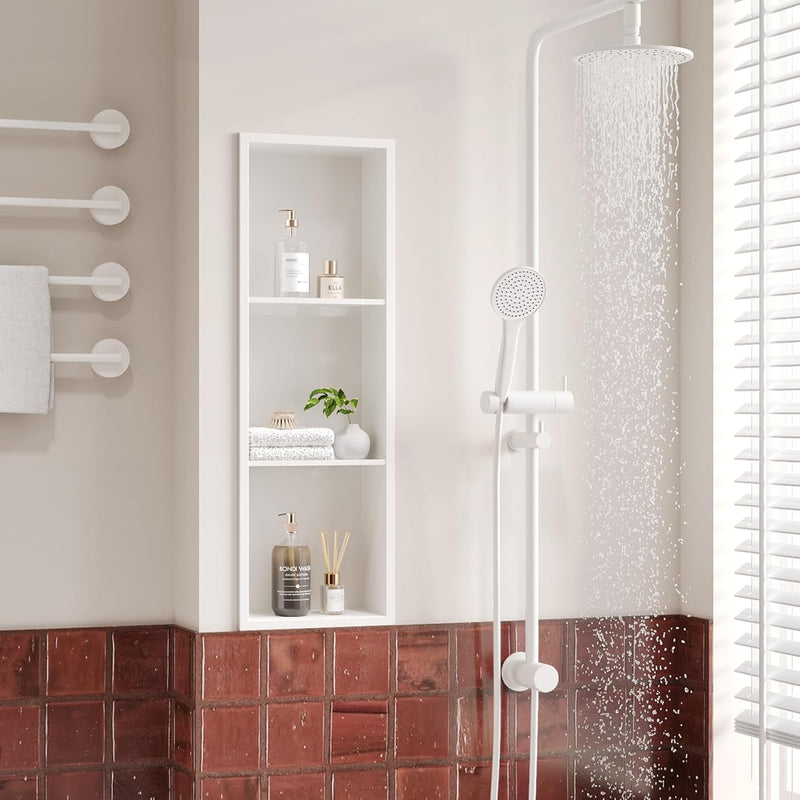 Stainless Steel Shower Niche Wall Insert Recessed Double