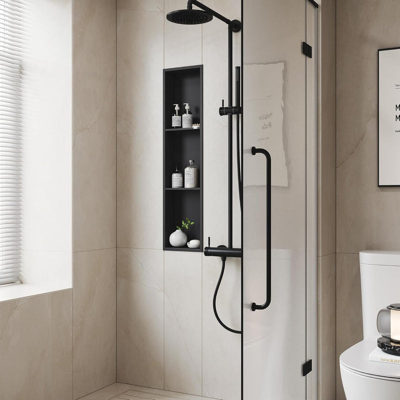 Stainless Steel Shower Niche Wall Insert Recessed Double
