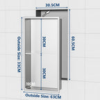 Stainless Steel Shower Niche Wall Insert Recessed Double