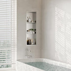 Stainless Steel Shower Niche Wall Insert Recessed Double