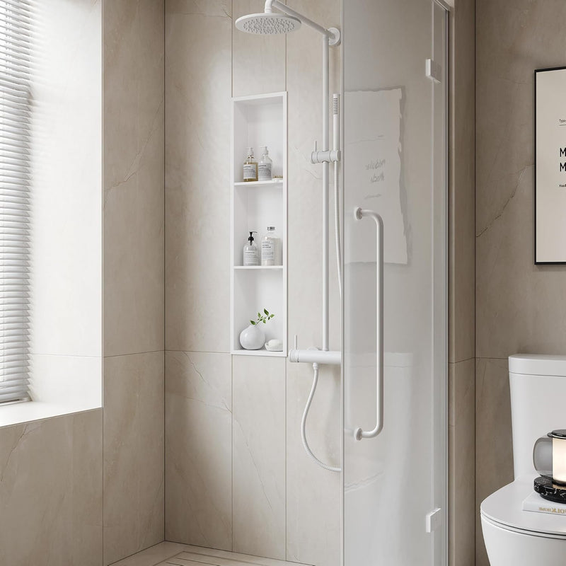 Stainless Steel Shower Niche Wall Insert Recessed Double