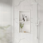 Stainless Steel Shower Niche Wall Insert Recessed Double