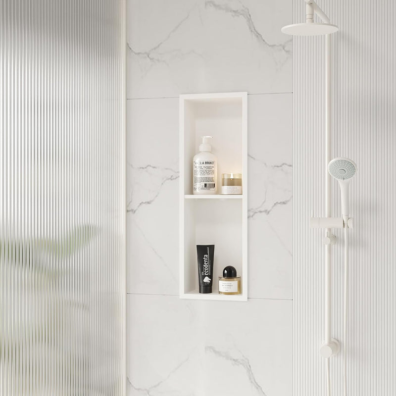 Stainless Steel Shower Niche Wall Insert Recessed Double
