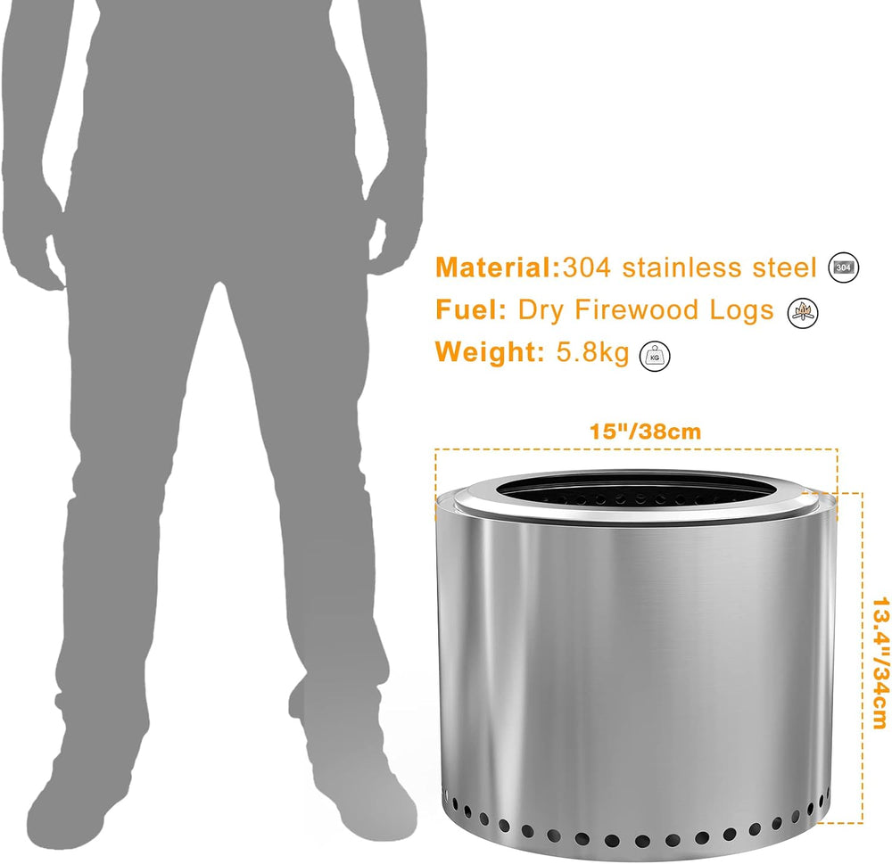 Stainless Steel Smokeless Fire Pit