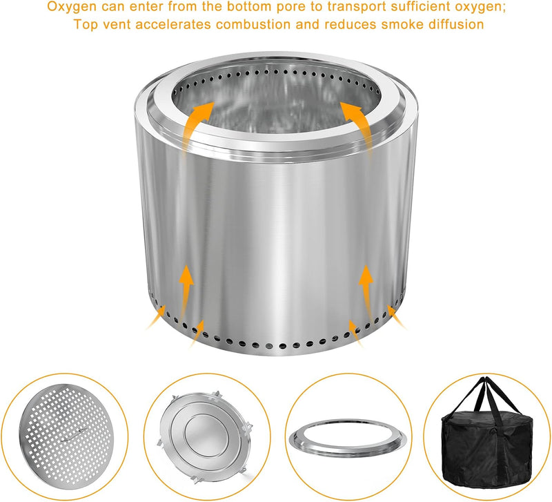 Stainless Steel Smokeless Fire Pit