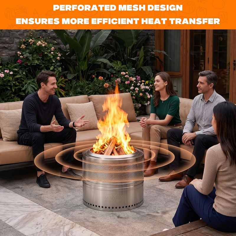 Stainless Steel Smokeless Fire Pit