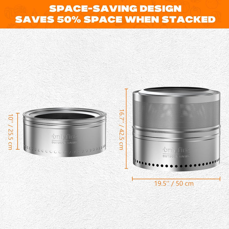 Stainless Steel Smokeless Fire Pit