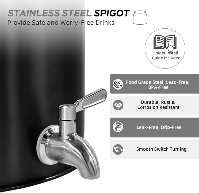 Stainless Steel Water Dispenser 2.5gal 8L Drink