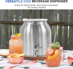 Stainless Steel Water Dispenser 2.5gal 8L Drink