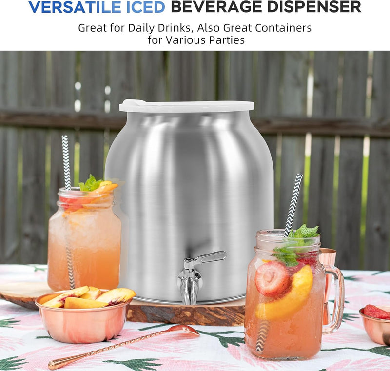 Stainless Steel Water Dispenser 2.5gal 8L Drink