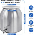 Stainless Steel Water Dispenser 2.5gal 8L Drink