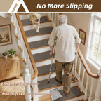 Stair Treads Carpet 15 PC Nonslip Polyester Runners