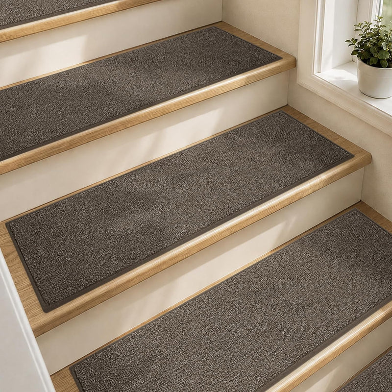 Stair Treads Carpet 15 PC Nonslip Polyester Runners