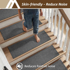 Stair Treads Carpet 15 PC Nonslip Polyester Runners