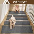 Stair Treads Carpet 15 PC Nonslip Polyester Runners