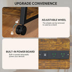 Stand 4-Tier Av Media with Power Strip