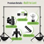 Stand Kit 3m X 2m Photography Background Adjustable
