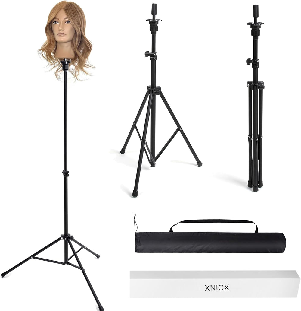 Stand Mannequin Head Tripod Height Adjustment for Manikin