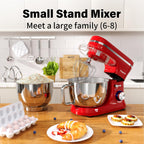 Stand Mixer 4.5L+5L Bowls 8-Speed 1000W Tilt-Head Food